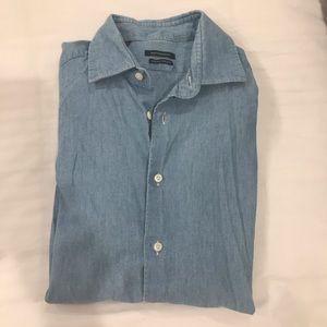 Suit supply chambray shirt